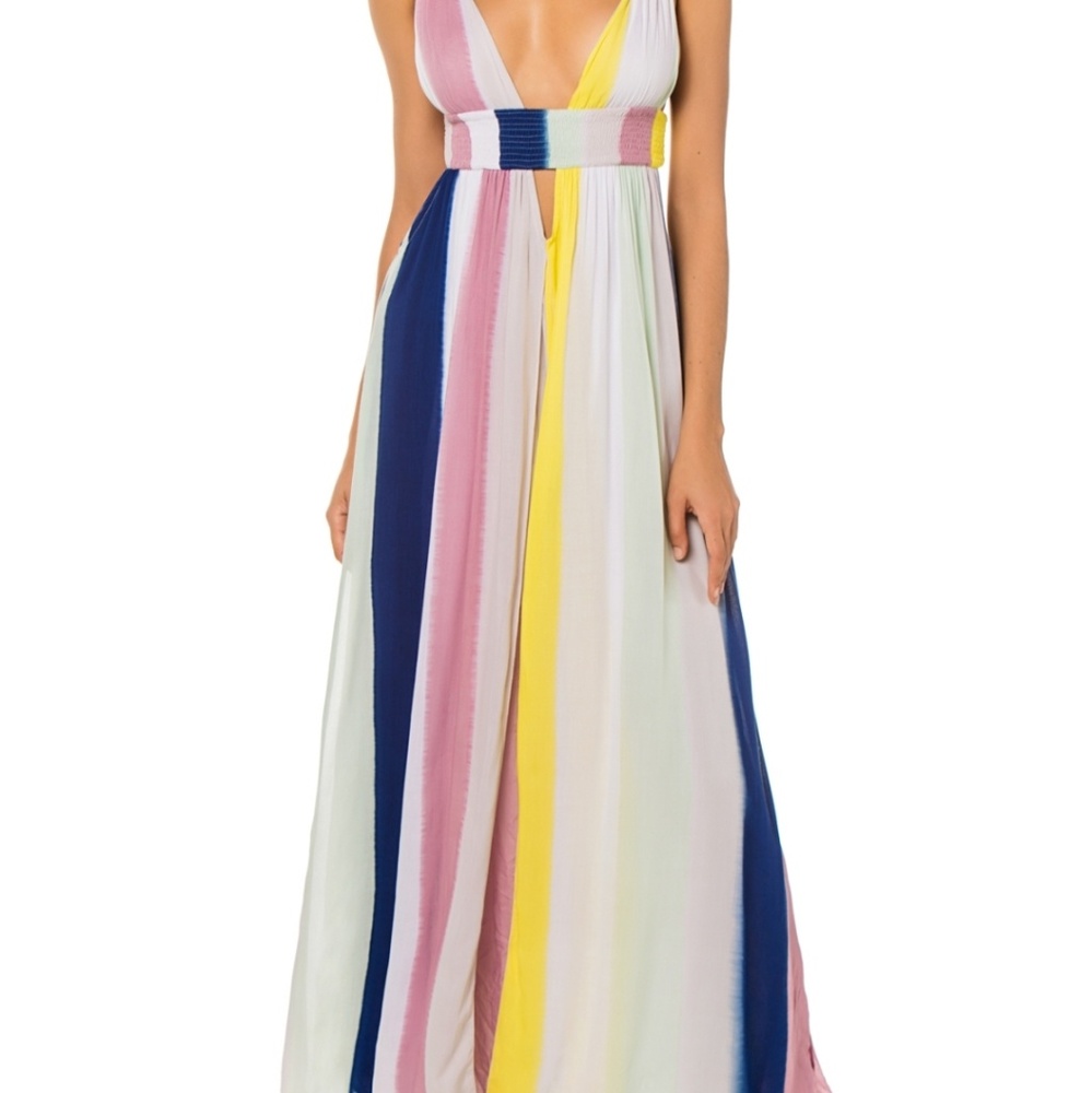Indah Anjeli Striped Maxi Dress